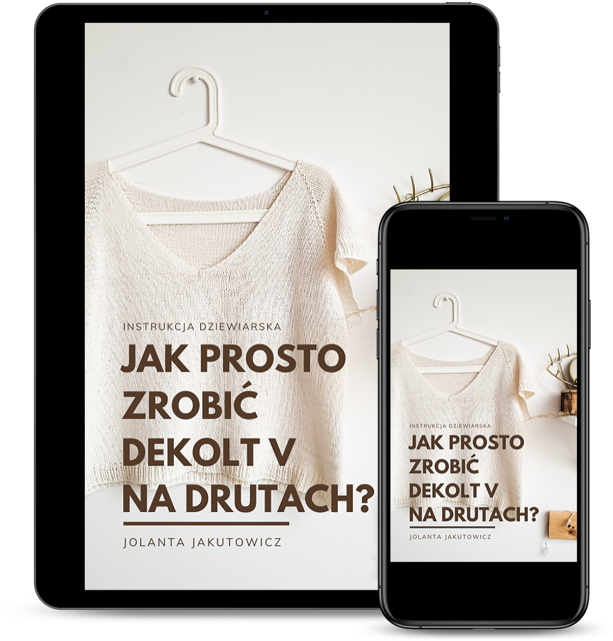 Jak prosto zrobić dekolt V na drutach